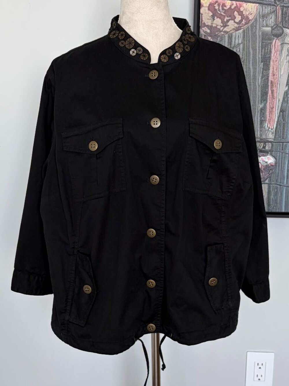 Ruby Rd Black Spring Jacket 18W